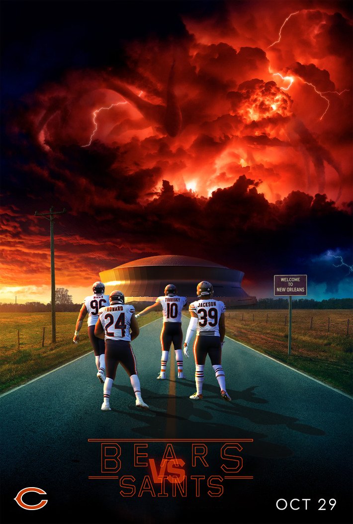 ChicagoBears's tweet photo. A Chicago Bears Original Series.
#StrangerThings https://t.co/NlxotVoNKn