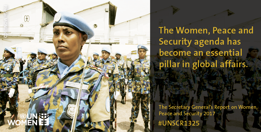 UN_Women's tweet photo. Gender must be at the centre of the @UN’s prevention effort. New Secretary-General’s report on Women, Peace&amp;Security https://t.co/JGTWWWiYdn https://t.co/SaH136jRP1