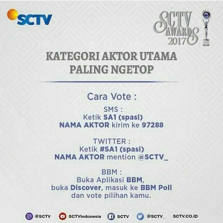 Yuk Alicious! Jangan lupa vote Nominasi SCTV AWARDS
Yuk Gempur ya ALC! Semangat 💪💪
Caranya Cek Pictnya!👇