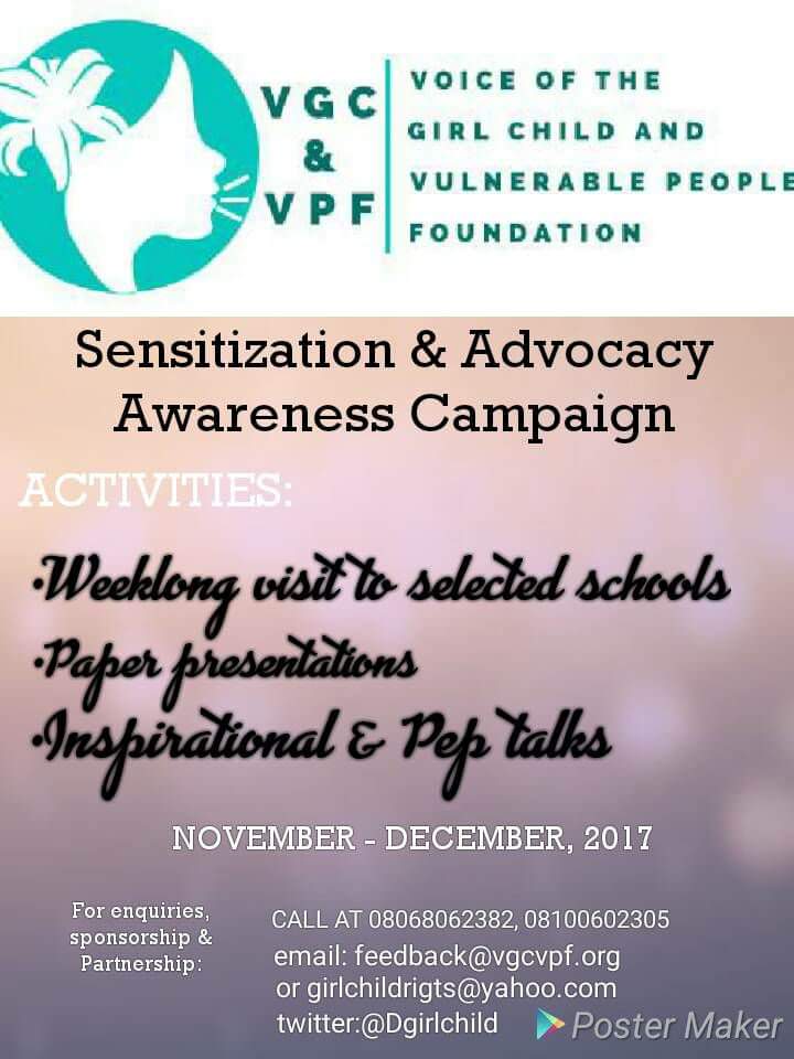 Sensitization advocacy awareness campaign