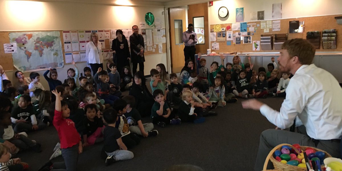 teickelbergEMS's tweet photo. Second stop, all of CH got to listen to Mr. Cooper read The Little Engine That Could. #classickidlit @elisabethmorrow https://t.co/onzctAKjSs