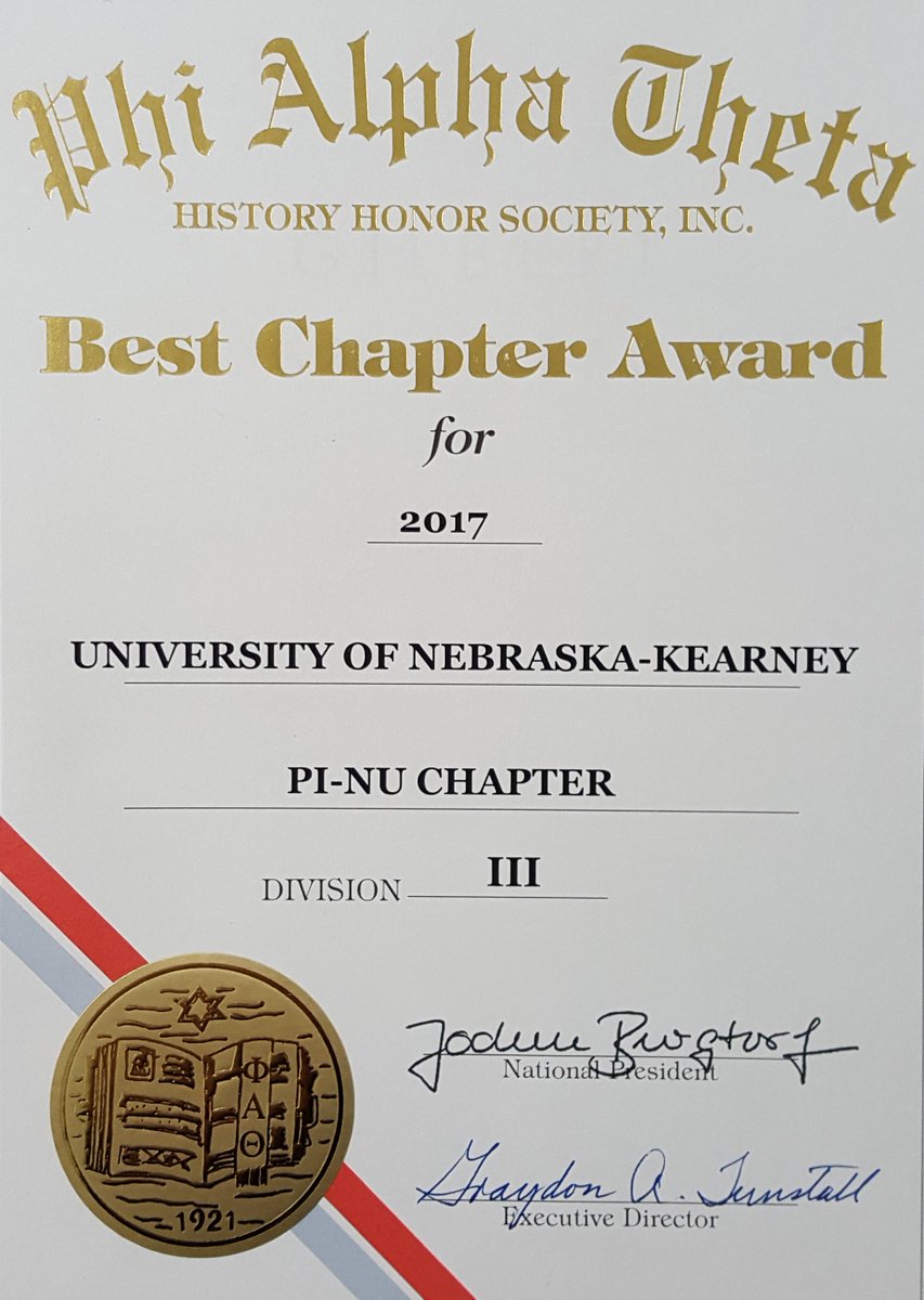 UNKPAT_PiNu's tweet photo. Pi Nu has won the 2017 PAT Best Chapter Award for Division III! https://t.co/PZHaMhSdD3