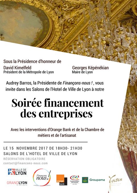Une soirée #financement des #entreprises à #Lyon ça vous tente ?