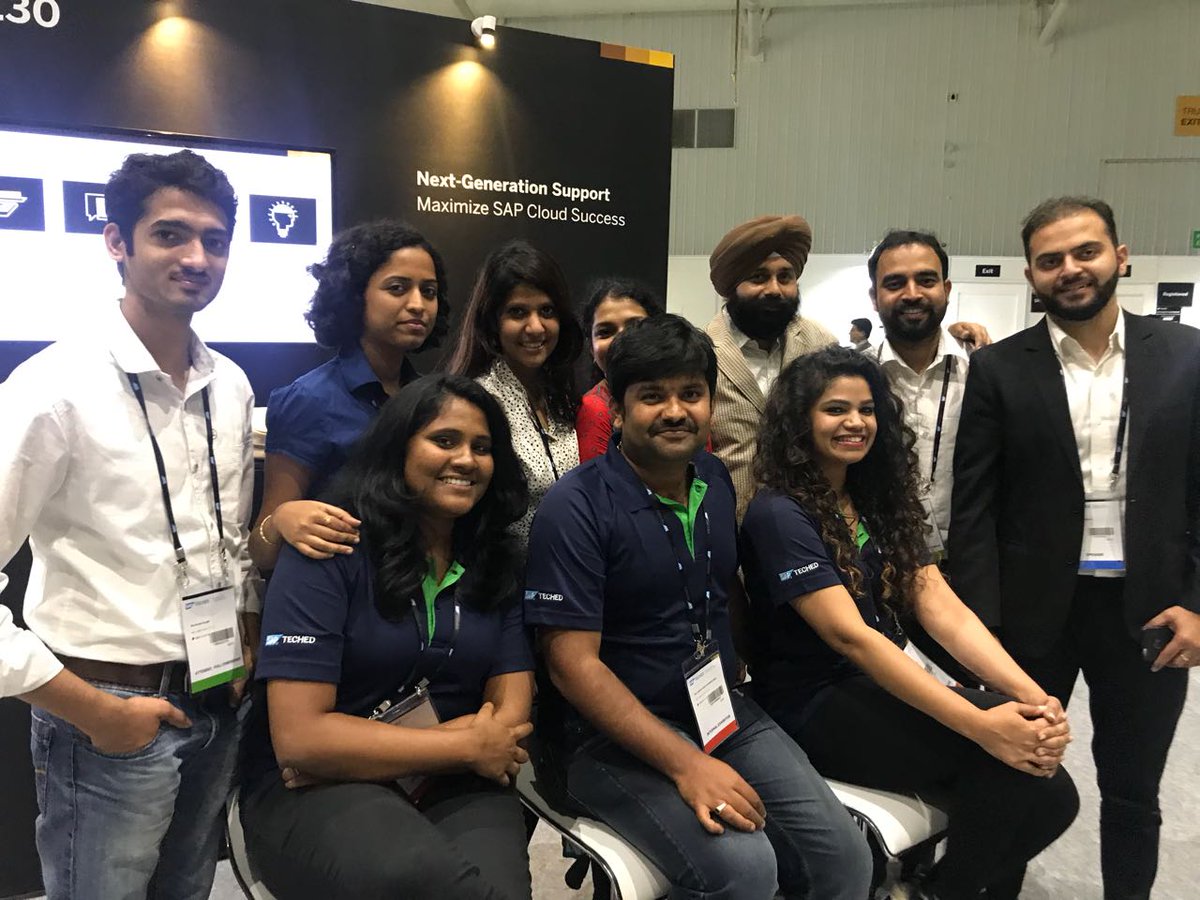 adityakirnkumar's tweet photo. Loads of fun, learning, activities
Delighted customers as always
That's it #SAPTechEd @SAPSupportHelp #NextGenSupport @SAPDigitalSvcs https://t.co/umMgbcP4PK