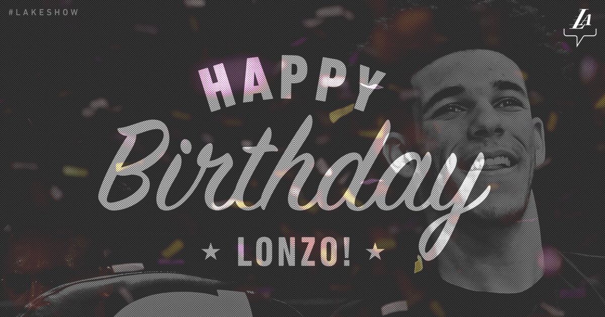Lakers's tweet photo. Happy birthday, @ZO2_!! https://t.co/54zNHFTsIf