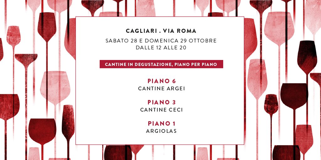 Rinascente's tweet photo. Vieni a degustare i vini di #Argei , @CantineC e @ArgiolasWinery ! #Rinascente #Cagliari > https://t.co/Xiv1ZXQ3HD https://t.co/qmawtkEy3V