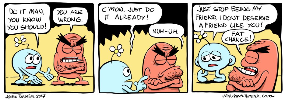 Grumpy argument 