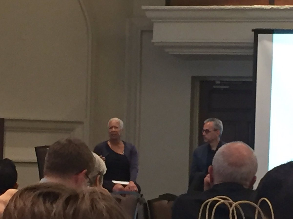 rwest817's tweet photo. .@policylink's Angela Glover Blackwell & Manuel Pastor closing out #EARNCon2017 with a great conversation on the policy power in the states. https://t.co/AEa09tsUnH