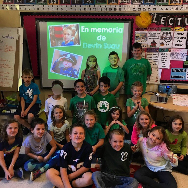 2day we remembered Devin Suau, a six year old boy who lost his life to brain cancer. #whynotdevin #spanishimmersion #mayhismemorybeeternal