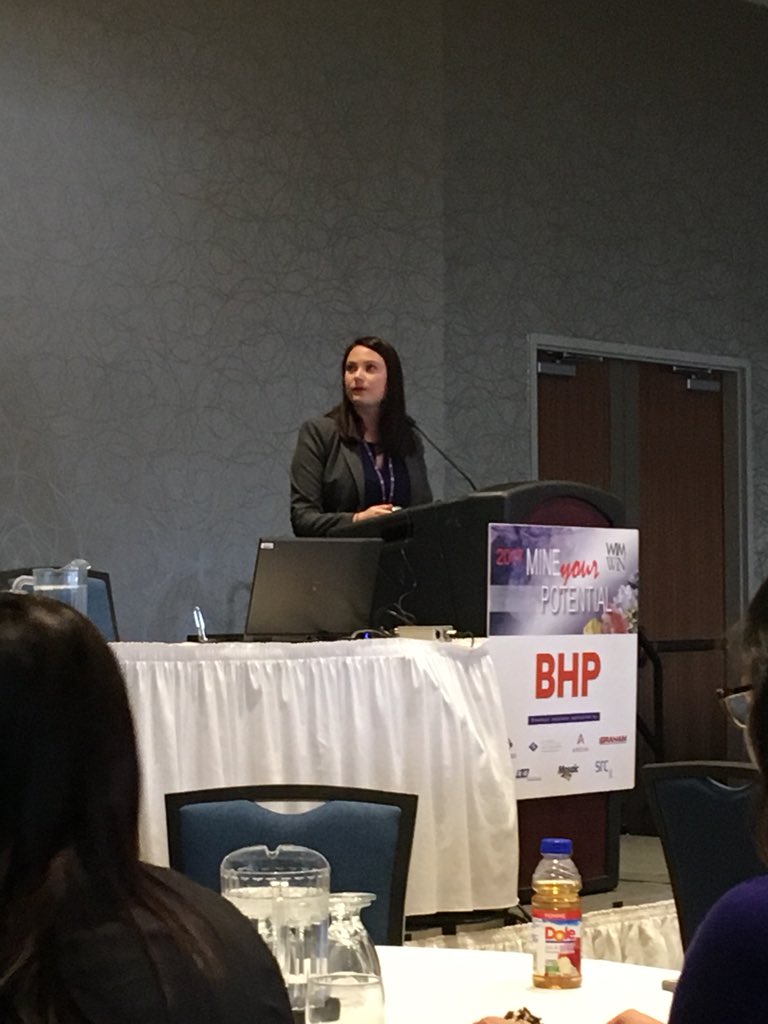 WIMWiNSK's tweet photo. Learning about the Jansen Habitat Conpensation Trial Program with Holly Heffner with @bhp #MYP2017 https://t.co/e49ThfXXCK