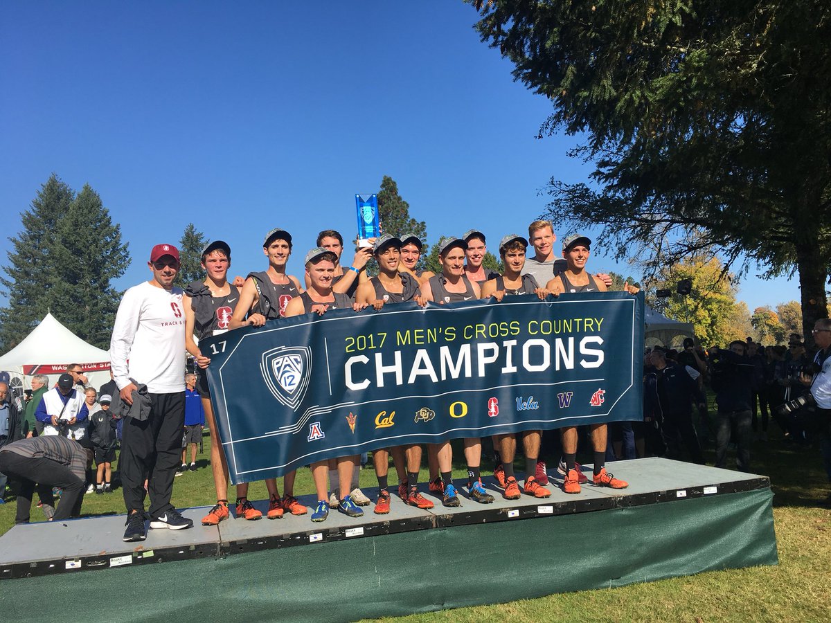 StanfordXCTF's tweet photo. Your 2017 #Pac12XC Champions! #GoStanford https://t.co/6wIJk5yfNM