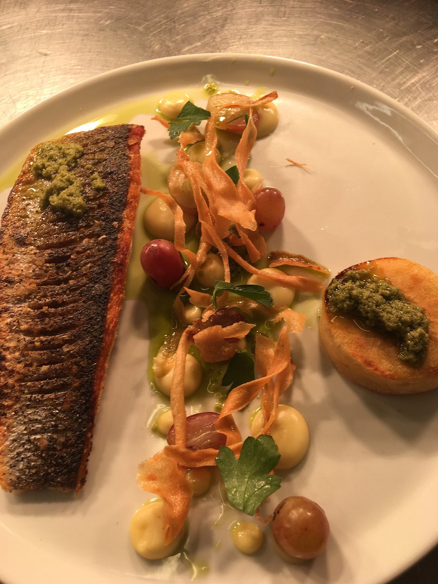 Sea bass and Parsnip.