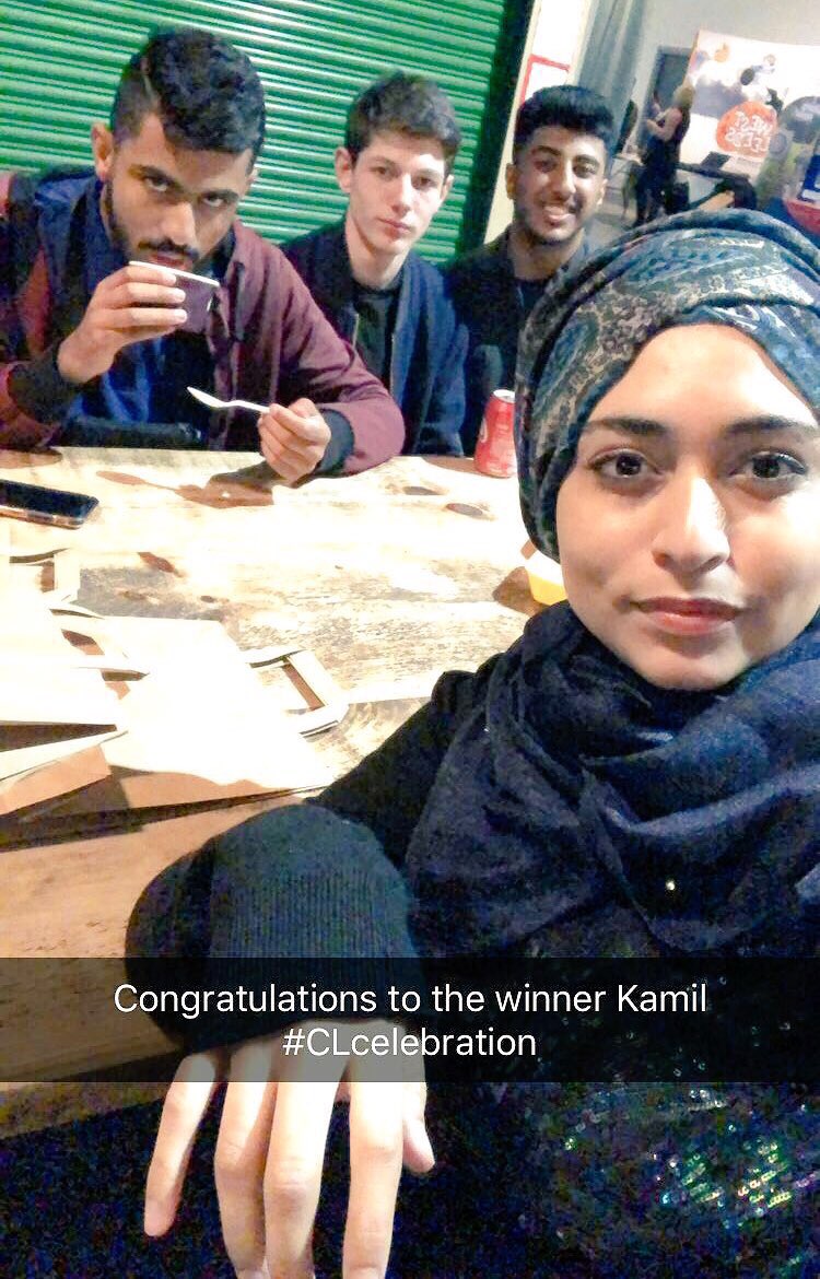 Congratulations to Kamil for winning community champion at the @Clud_Up #CLCelebration event today <a href="/CATCHLeeds/">CATCH Leeds</a>