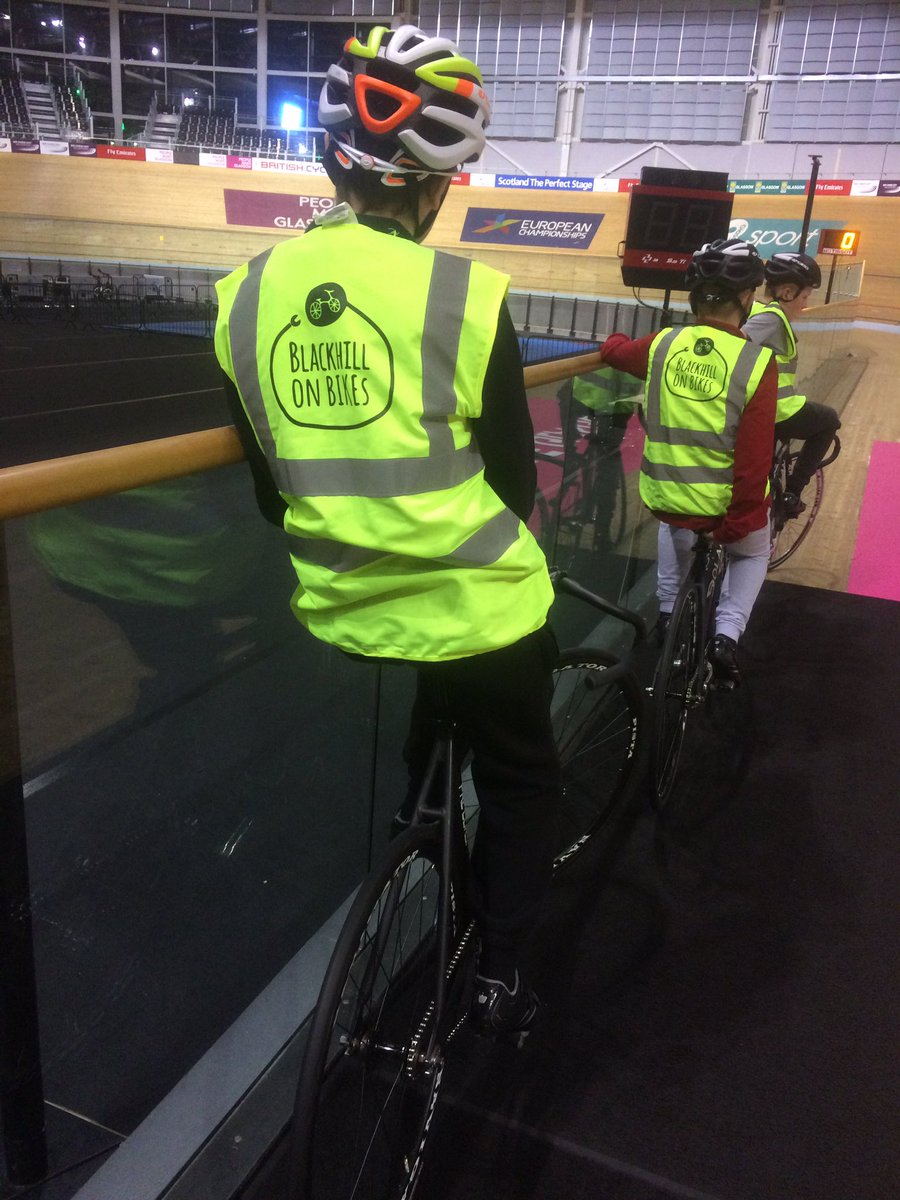 _OnBikes's tweet photo. Back at the #SirChrisHoyVelodrome for those young people who have given lots to the project! #CyclingCulture #AllThingsBikes https://t.co/bhl97I0FQ9