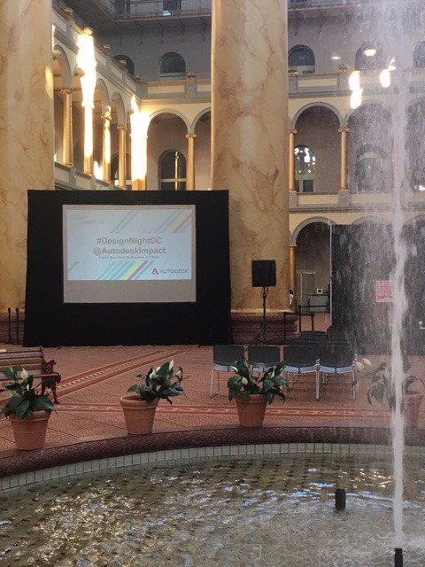 AutodeskFdn's tweet photo. #DesignNightDC is here! The @BuildingMuseum is looking great & our #design activities are ready to go. See you there! https://t.co/wCNDuFyufd