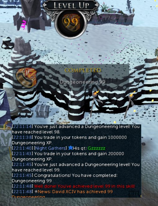 RS3_DavidXCIV's tweet photo. Yeay 99 Dungeoneering :) #Runescape #omwtomax https://t.co/9yhIbirG03