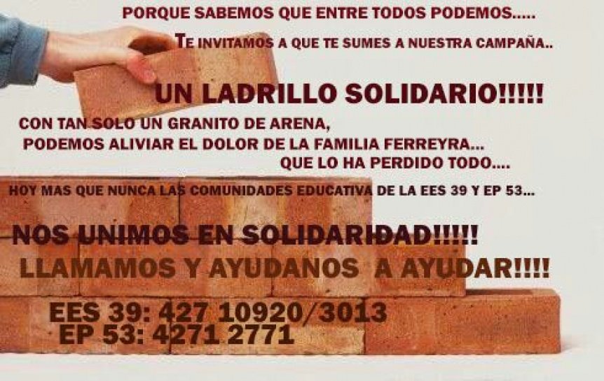 perspectivasur's tweet photo. Campaña solidaria para una familia que perdió su casa en un incendio https://t.co/AjNtCH78EZ https://t.co/fvxhbuSVPR