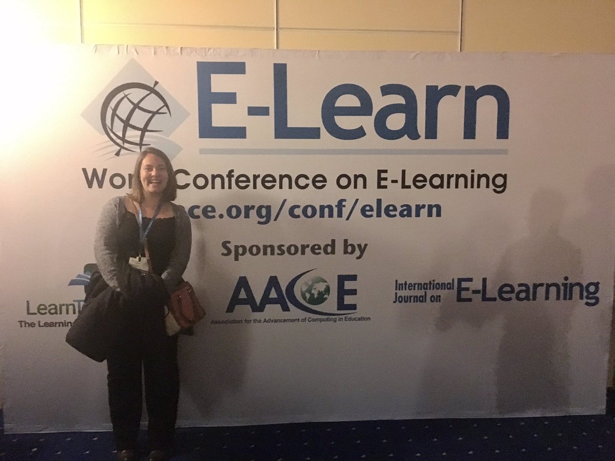 BOMIInt's tweet photo. #flashbackfriday to Carrie, a @BOMIInt Instructional Designer, enjoying @aace's #ELearnConf last week! https://t.co/a96OGMuOA9