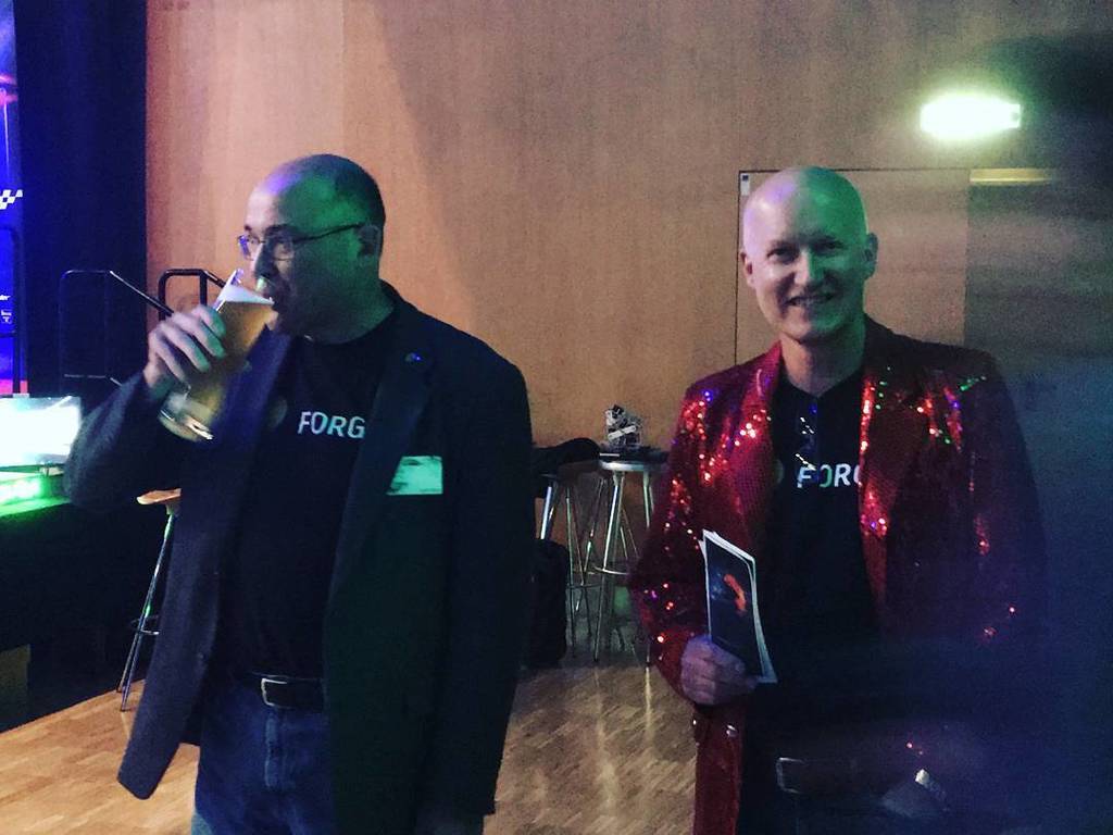 codame's tweet photo. #jimquanci and #peterschlipf of #autodesk sponsors of #3DWebFest #Germany 2017 ๐ป https://t.co/ylNBDuUs28 https://t.co/uq5psxD0xH