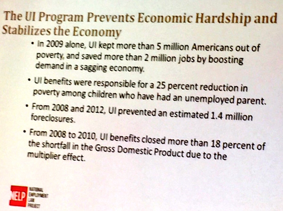 HannahHalbert's tweet photo. A few reasons Ohio should strengthen UI not cut benefits #hb382 #EARNcon2017 https://t.co/H5NLr11sA6