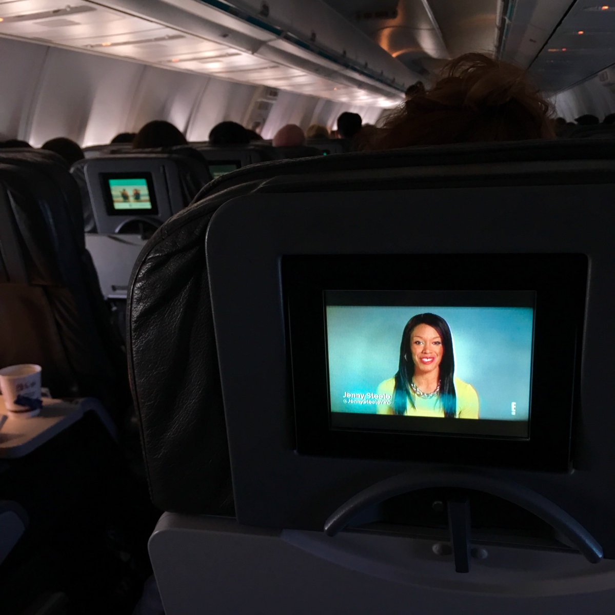 jmrtobin's tweet photo. In great company on my flight. @WestJet @PyramidProTV @JennySteeleYYC 😜 https://t.co/4LLwrHNitU