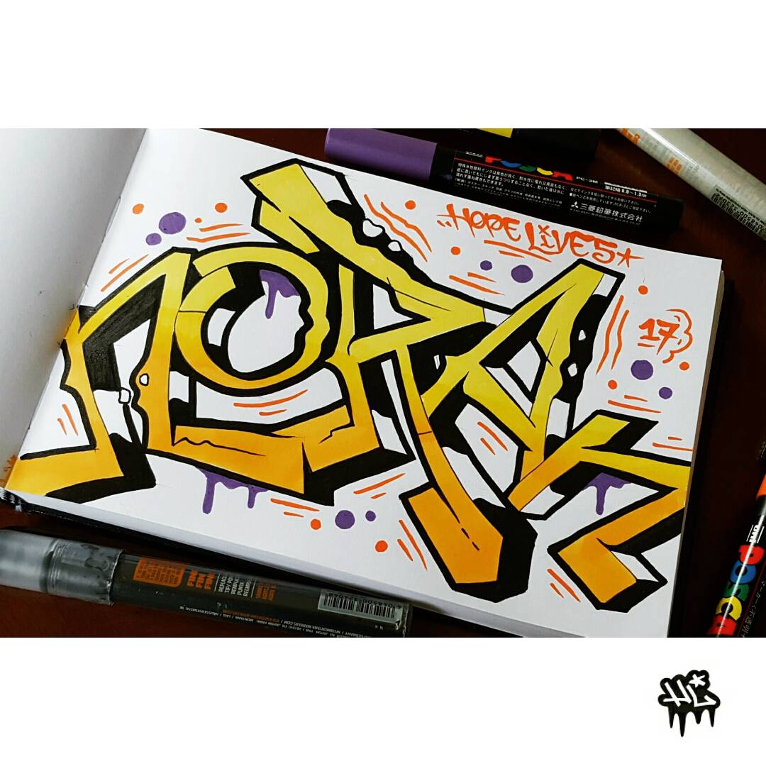 hopelives100's tweet photo. For Noran, an elementary student who just just needed a little inspiration. #posca #promarker https://t.co/ckc86XLtPF