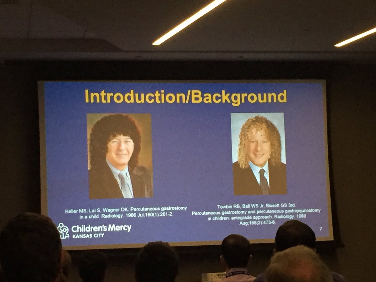 The 80’s evolution of pediatric GI access. Two giants in the field (with great hair) #SPIR2017 <a href="/socpedsir/">SPIR</a>