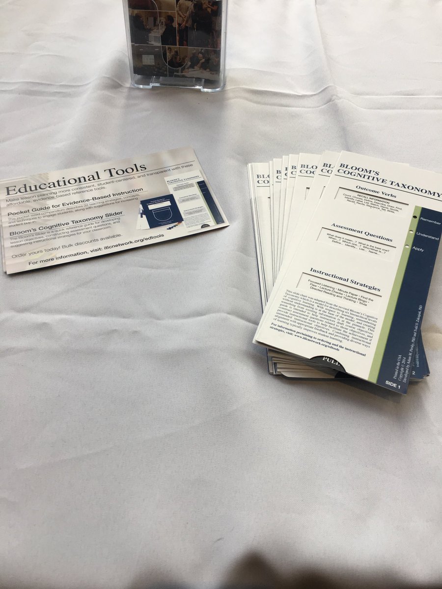ToddZakrajsek's tweet photo. Stop by the Lilly table this afternoon for a free Bloom Taxonomy slider. #pod17 https://t.co/1t4b2hivzZ
