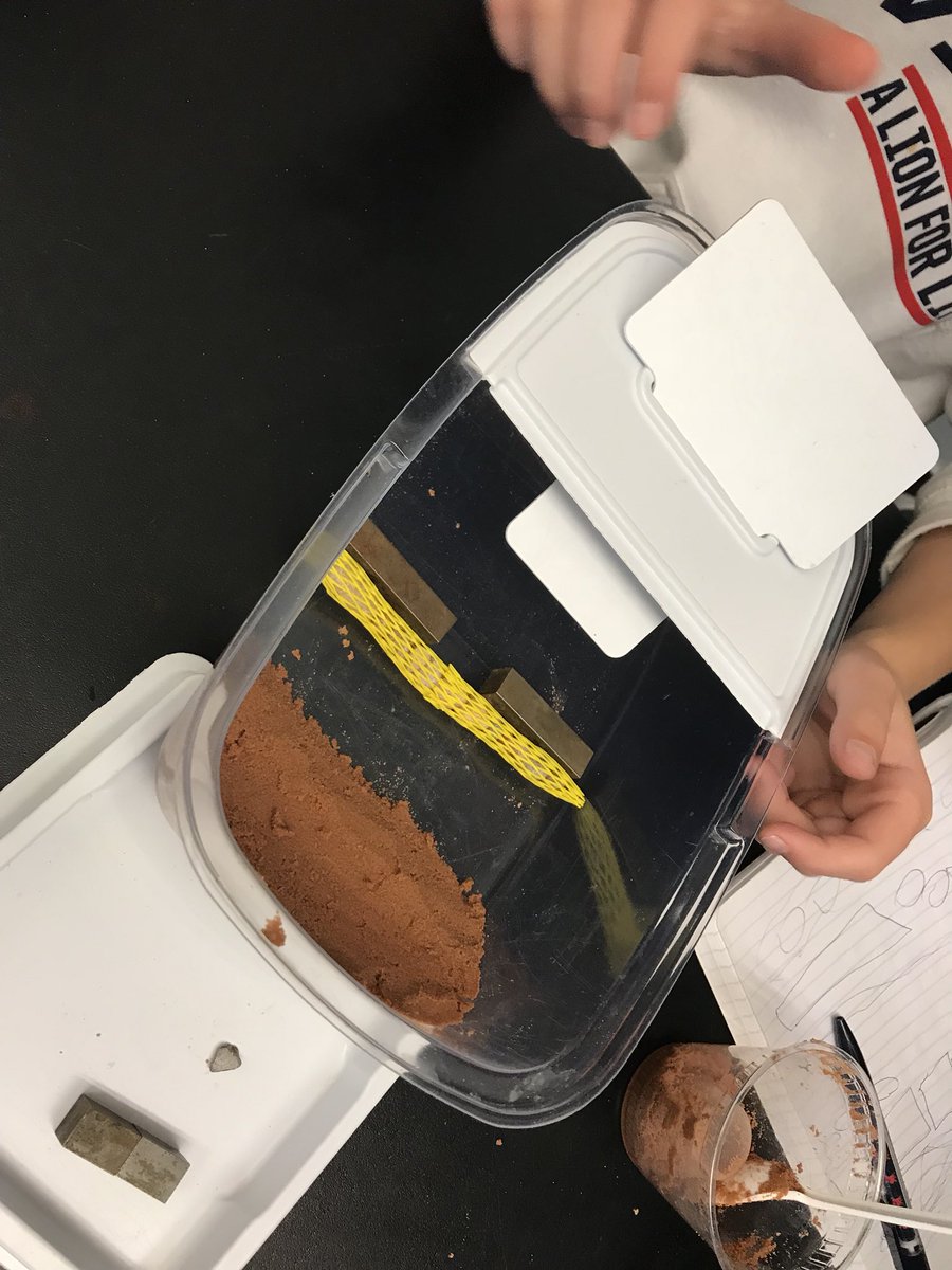 stephanielabuz's tweet photo. Testing our design solutions to slow beach erosion! Which team’s solution will be the winner? #sixthgradescientists @EbingerSchool https://t.co/uqpJ9CJfsA