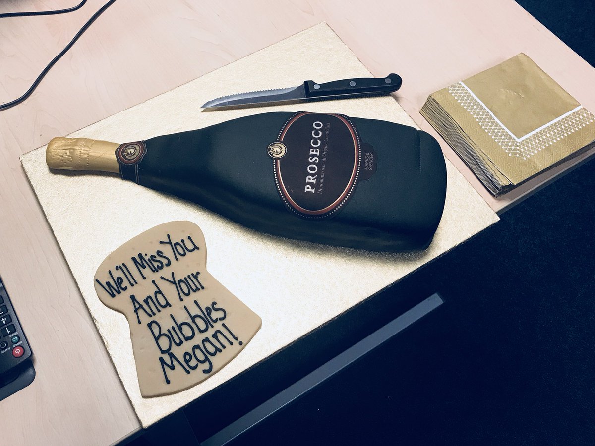 Thank you <a href="/consumerlinda/">Linda McAuley MBE</a> for the coolest cake 🍰 🍾 I will miss the On Your Behalf team and all the brilliant banter ❤️