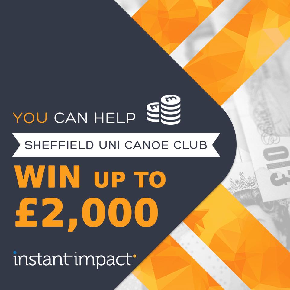 shefunicanoe's tweet photo. Guys, help Canoe Club win £2000!!!! Sign up to Instant Impact here: https://t.co/RnTCFqhv8Y 
@SUSportsOfficer @InstantImpactUK https://t.co/MOBo3nO64u