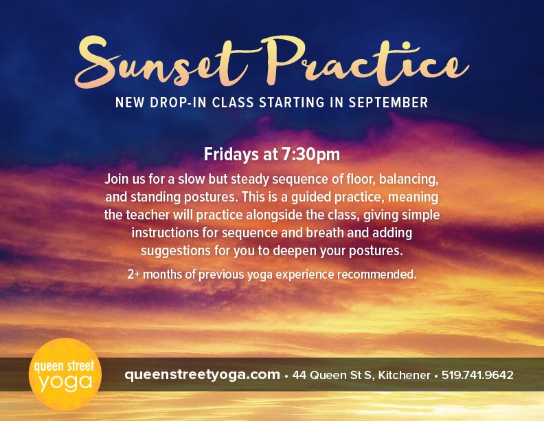 thebranchesyoga's tweet photo. Ease into the weekend with a #SunsetYoga practice, tonight at 7:30pm. Bring a friend! #dtkmoves #dtkyoga https://t.co/kVEX9xYDHb https://t.co/jid29yAx2u