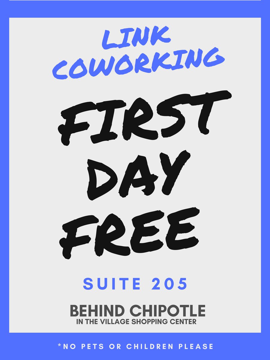 LinkCoworking's tweet photo. Tired of working from home or at busy coffee shops? Come by @LinkCoworking and enjoy a free day of #coworking. #ATX #firstdayfree https://t.co/1fduY4zTXp