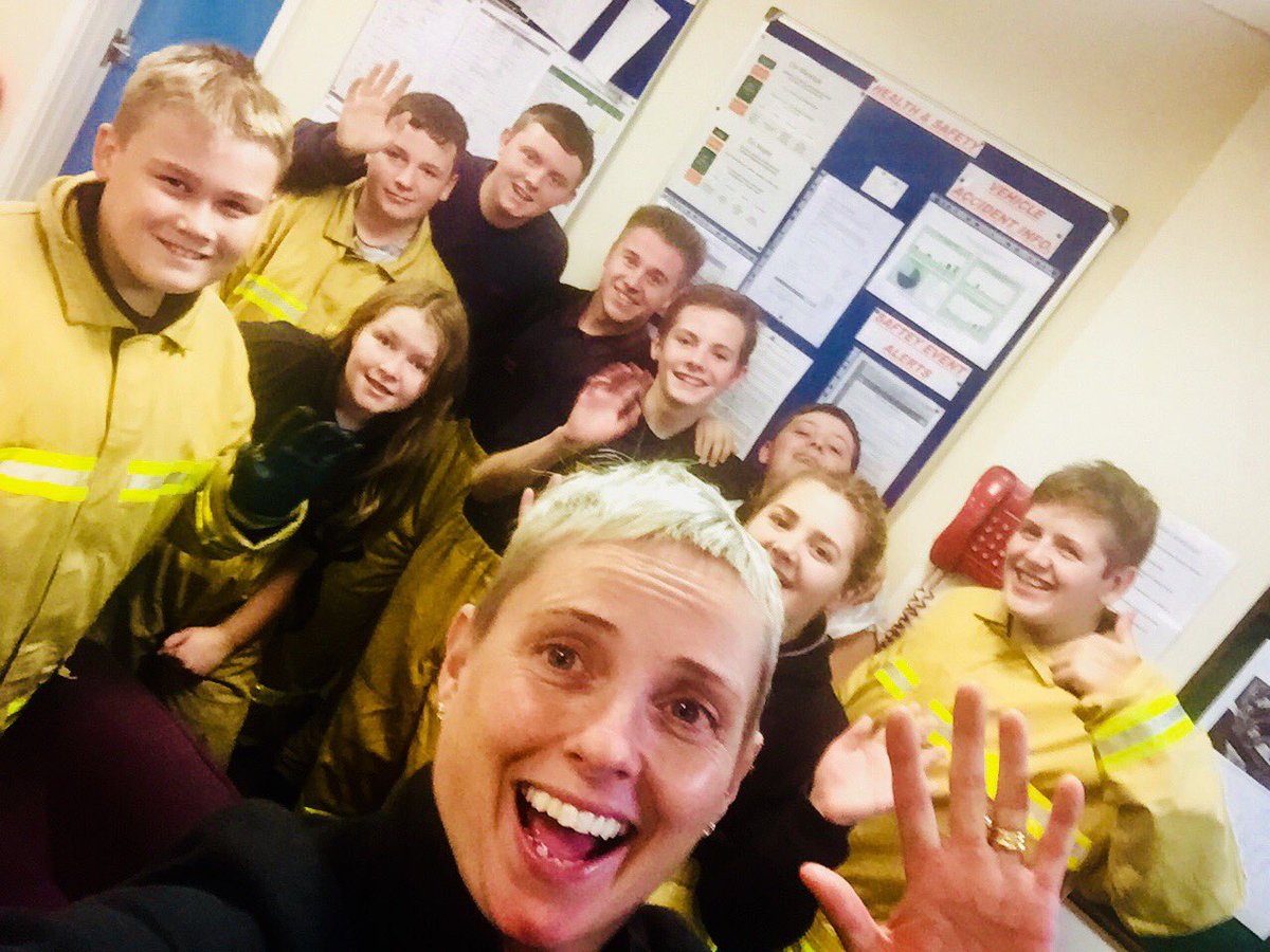 7FireCadets1's tweet photo. @Elaine_Wills73  popped in last week to see how the cadets were getting on. Thank you for all your hard work to the scheme. https://t.co/dBamC0v1Vx