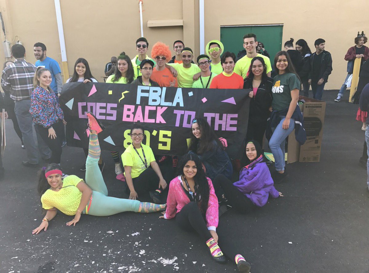 MaterFBLA's tweet photo. FBLA yesterday participating in the Mater parade! Thank you to all the officers and members who participated. 💙❤️ https://t.co/Xede8lqcAQ