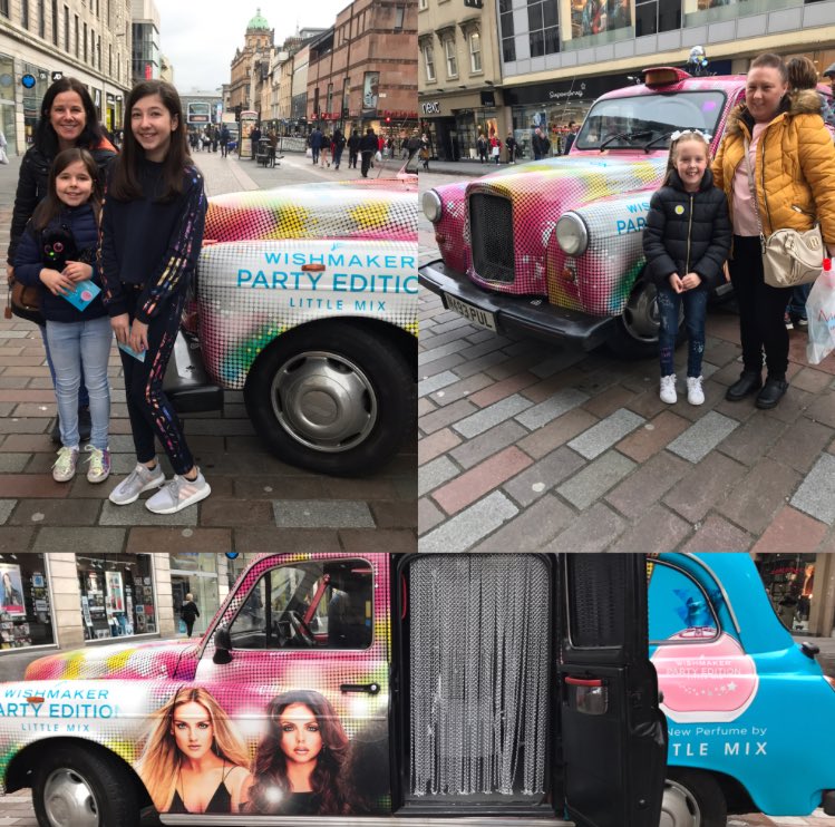 LittleMix's tweet photo. Throwback to last Thursday when our amazing taxi was in Glasgow! πWere you lucky enough to see it?? π#LMParty #Wishmakerparty LM HQ x https://t.co/O5V7nKZNwS