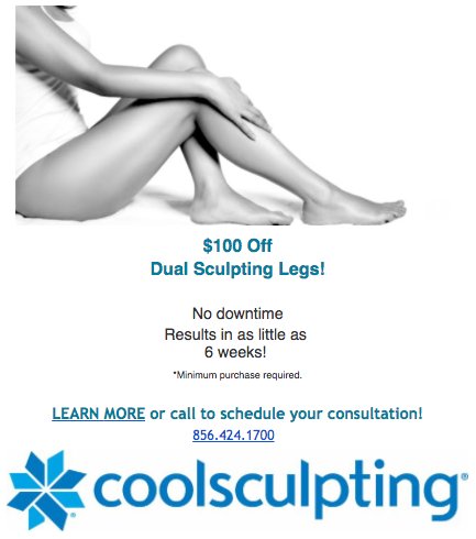 DrStevenLDavis's tweet photo. Check out our noninvasive body contouring options this month! #dualsculpt #coolsculpt https://t.co/cz0ksaQFu7