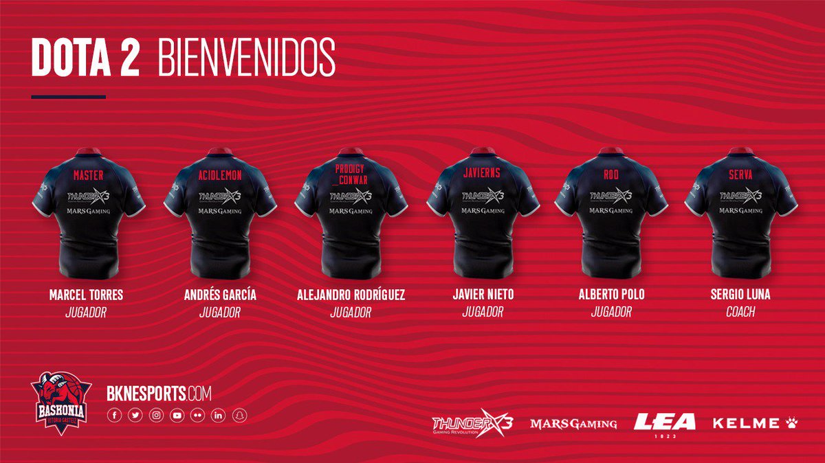 BKNDAesports's tweet photo. Ongi etorri #Dota2 | ¡Os presentamos al escuadrón que nos representará en @WESG_Iberia! https://t.co/7ZItWPOpST
