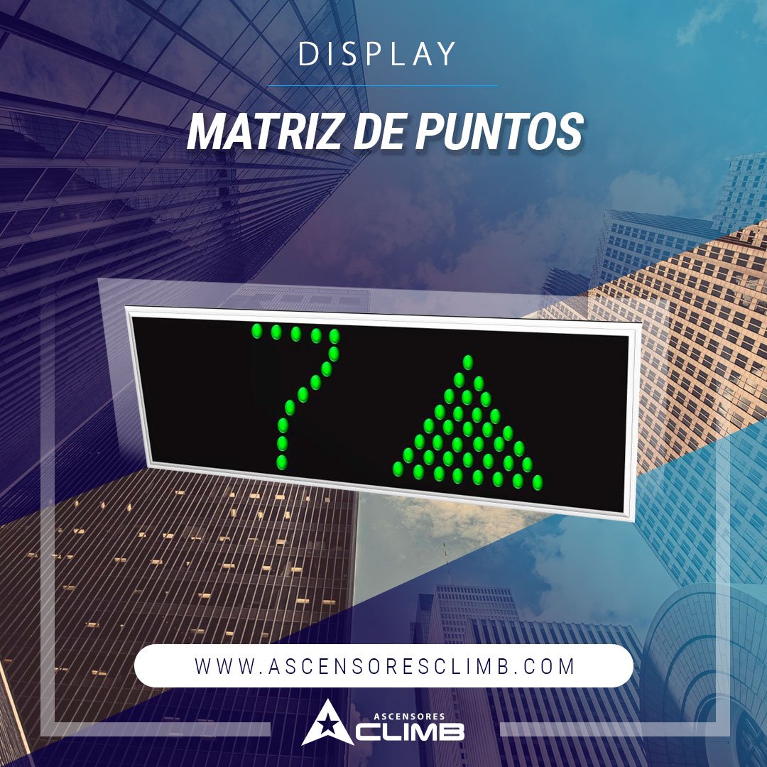 Display Matriz de Puntos y muchos accesorios más en ascensoresclimb.com  #Venezuela #27Oct #Ascensores #FelizViernes #SubeconCLIMB
