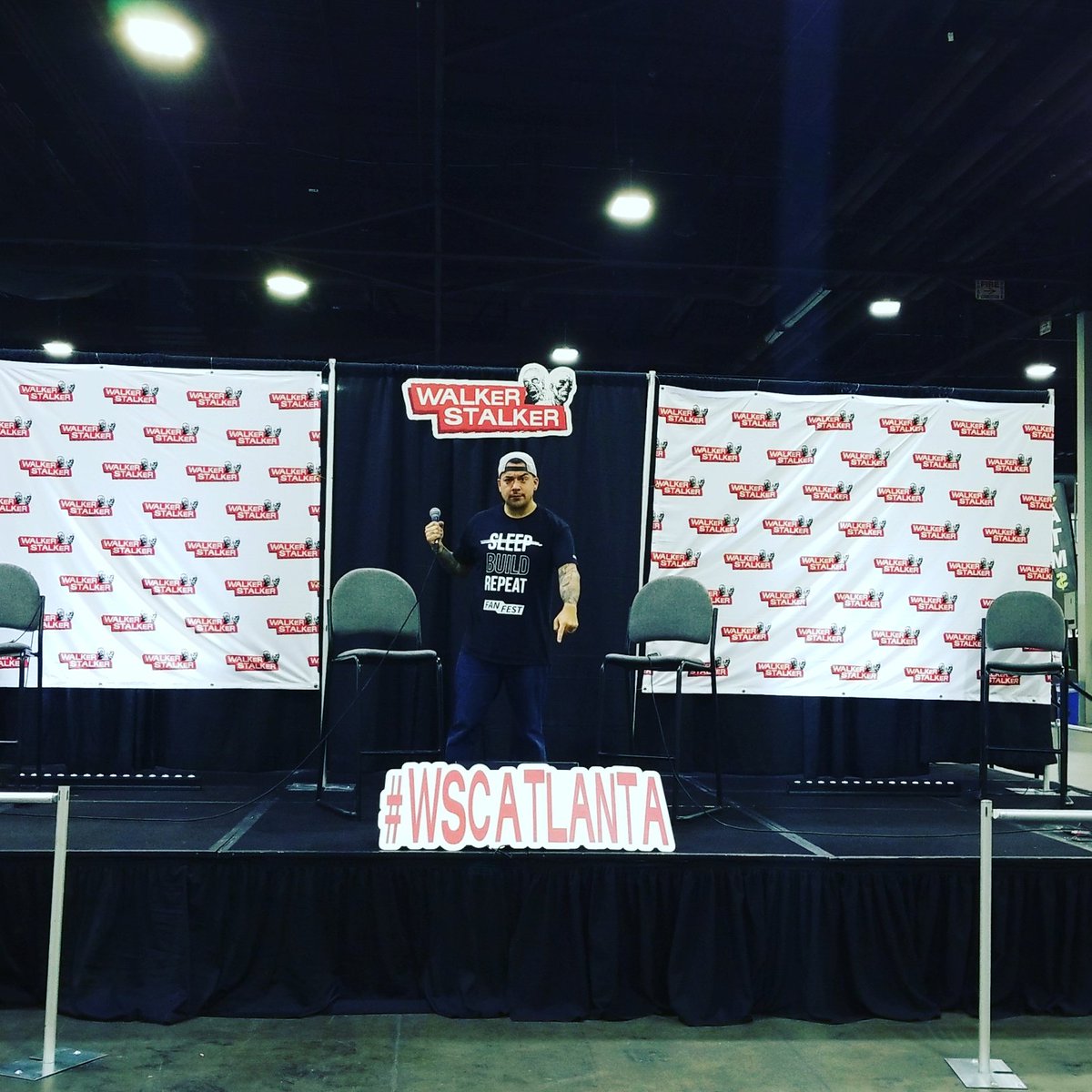 RealDaveSolo's tweet photo. It's finally here! @WalkrStalkrCon is about to begin & for the first time in 2 yrs, #WSCLIVE returns to #WSCAtlanta ! Come see us! #VOFF https://t.co/lVmTYY4Le2