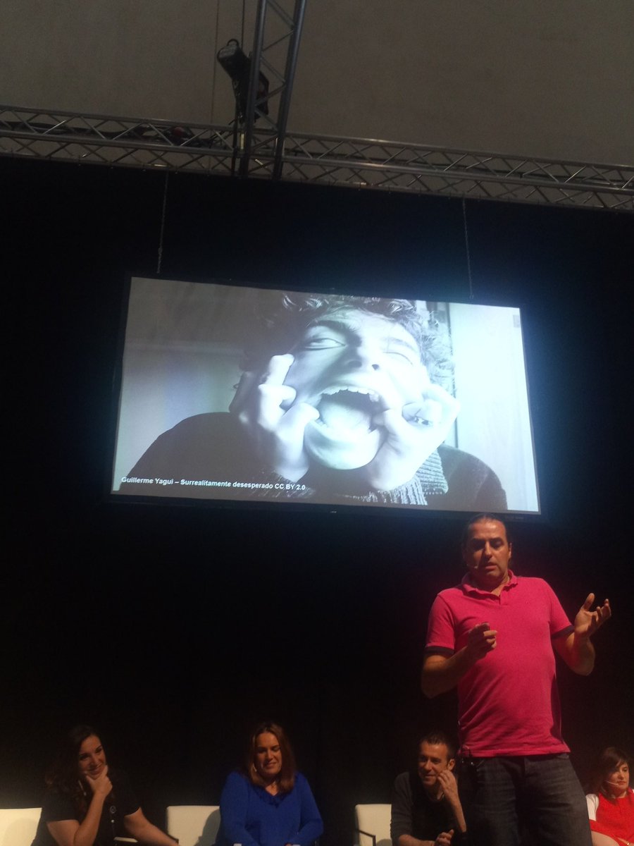 starpy's tweet photo. Profesores innovadores al borde del ataque de nervios. Tecnorurales de @ctifmadrideste en #Simo17 #RedformaciónMadrid https://t.co/yH3Ww4yadr