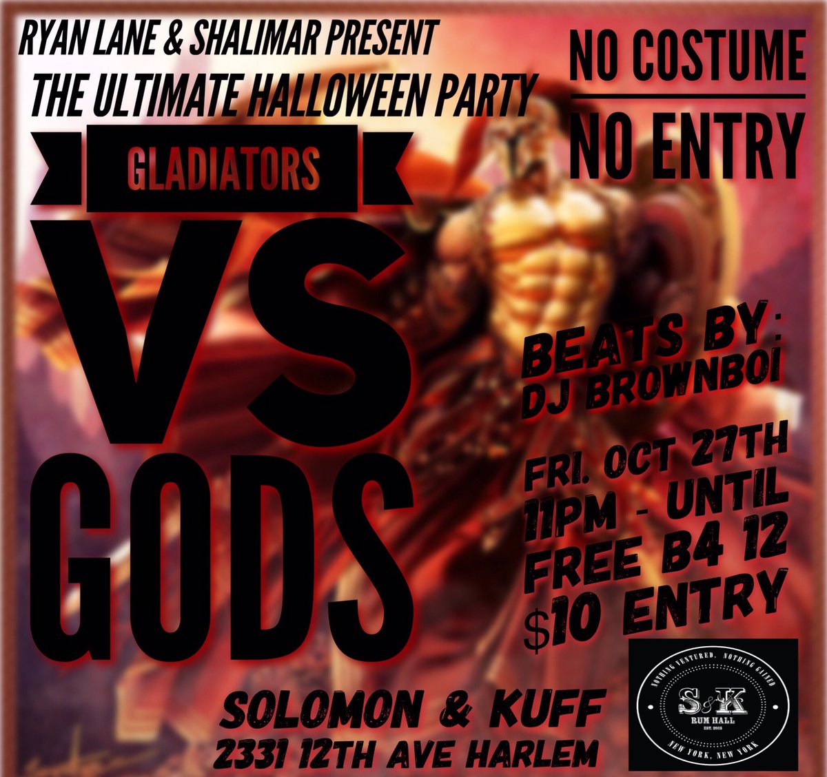 solomonandkuff's tweet photo. Our Friday night #Halloween lineup is to die for. Make your reservations now!
#Halloween2017 #harlem #NYC #solomonandkuff #halloweekend https://t.co/DXEZaEwk4F