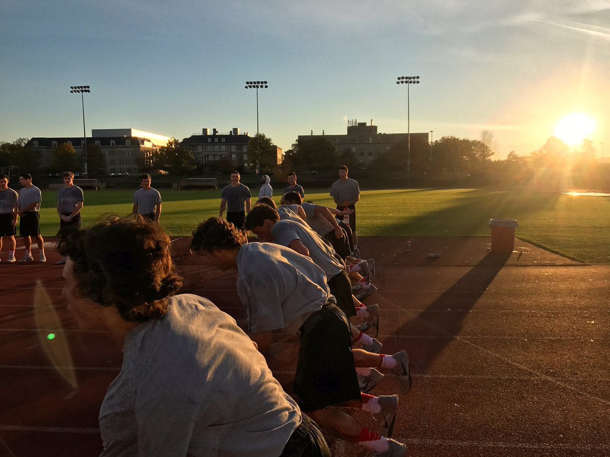 CornellLacrosse's tweet photo. To the track! #howleymile #3:59 #statepen #cellblock #parole #mrtricep #LGR https://t.co/bJD8nm9NlL