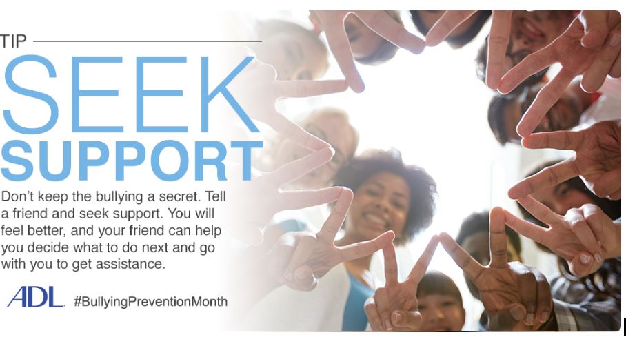 Spot4Teachers's tweet photo. It's important 2 remember, UR NOT alone #BullyingPreventionMonth #BullyingAwareness Important info fr @ADL_Education https://t.co/gcfhtIbBPt https://t.co/rvjj1VdeyS