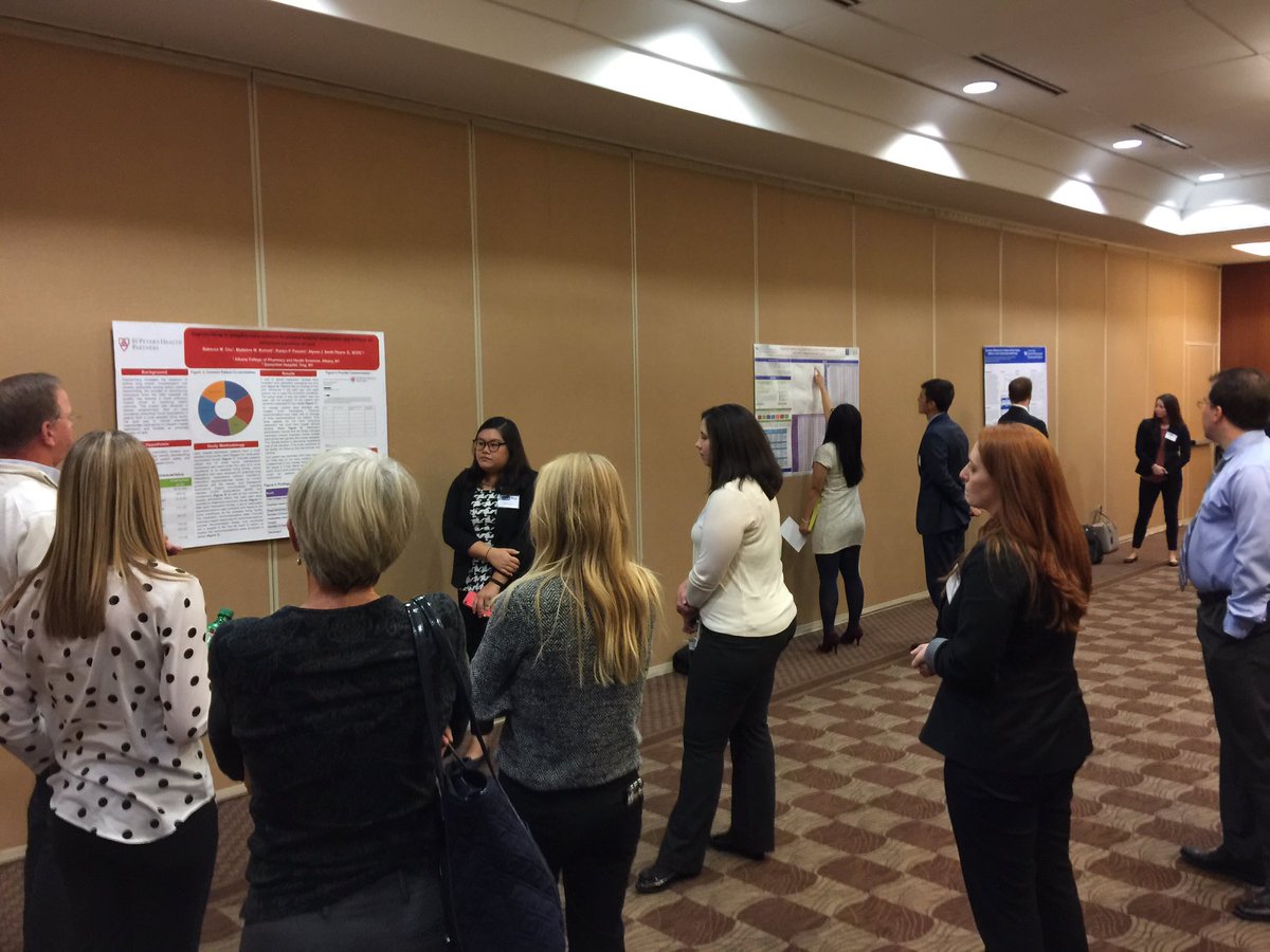 Our awesome student members hard at work presenting the results of their research at <a href="/NYSACCP/">New York State ACCP</a> 's Annual Meeting #nysaccp2017