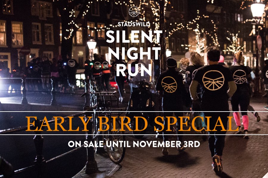 Early Bird Special! Grab your ticket now and don't miss out on the most beautiful running experience of all stadswild.nl/product/silent…