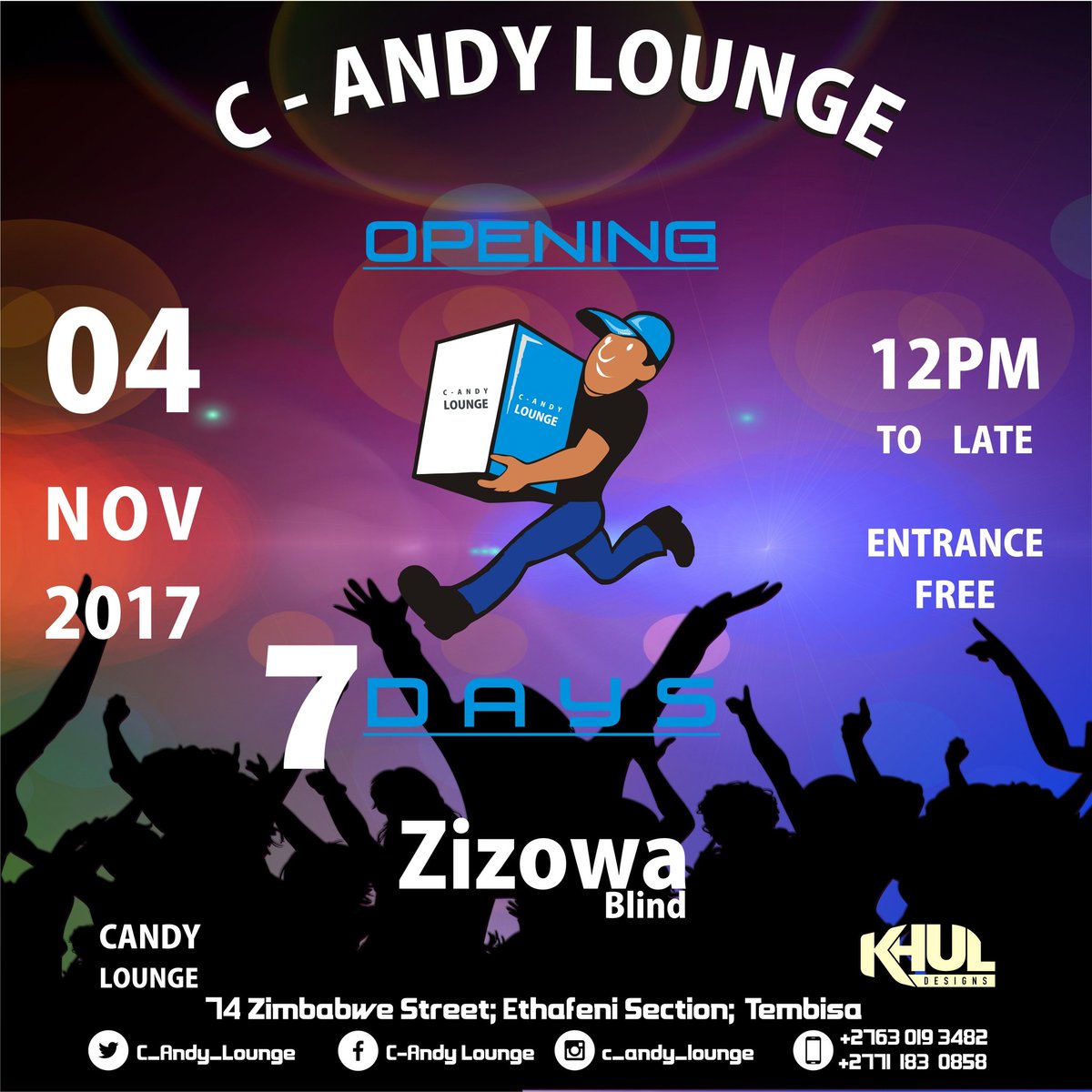KhulCalvin's tweet photo. And then from tomorrow; there will be 7 Days left for the @C_Andy_Lounge #launchparty
#ZizowaBlind
#C_Andy_Lanch_Party https://t.co/5auyEesoZW