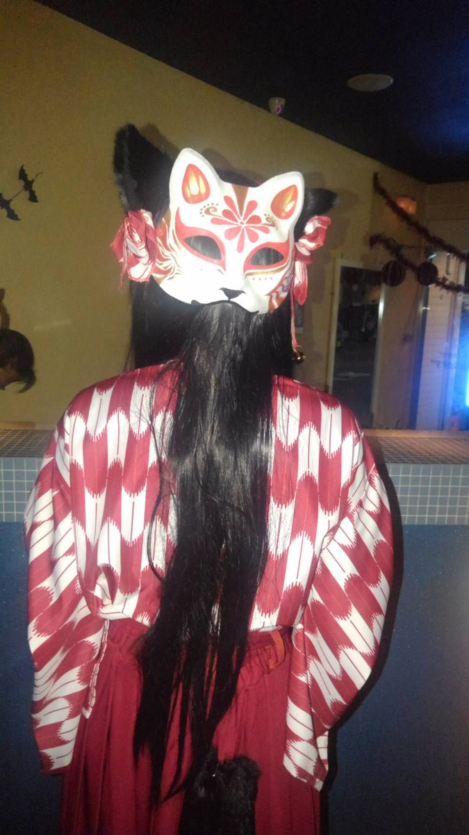 Summer Quest Twitterissa うぉ 妖怪コスプレ 明日もハロウィンイベントやってますよ キツネじゃないよ がるぽ 妖怪 ねこ