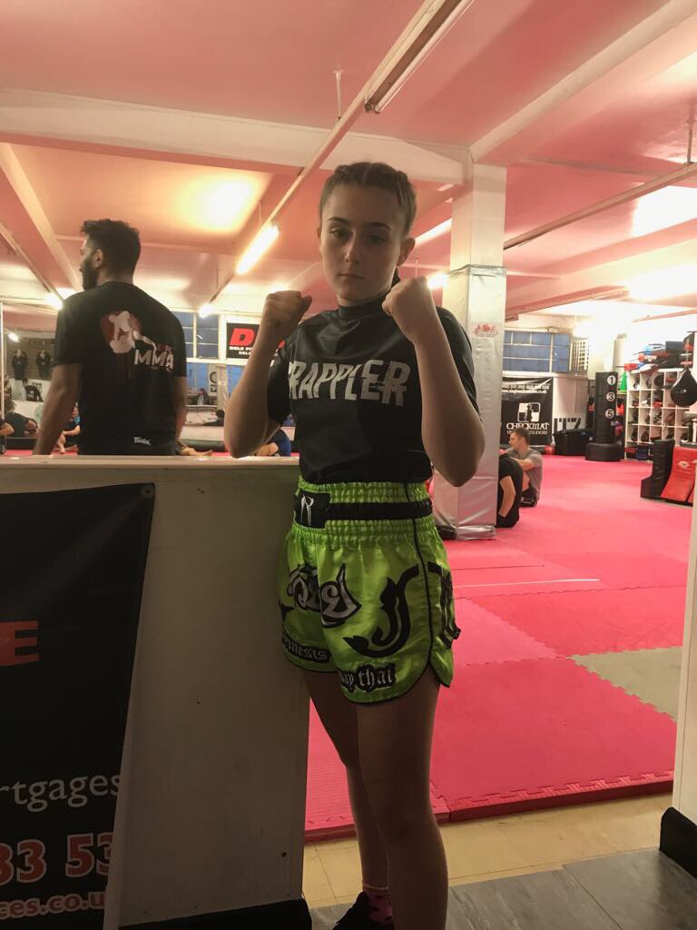mollywalborn's tweet photo. Waiting for the Cowboy Cerone seminar to start. Loving my rash guard. Check out @GrapplersGift for your bjj gear https://t.co/UepZqW6rYo