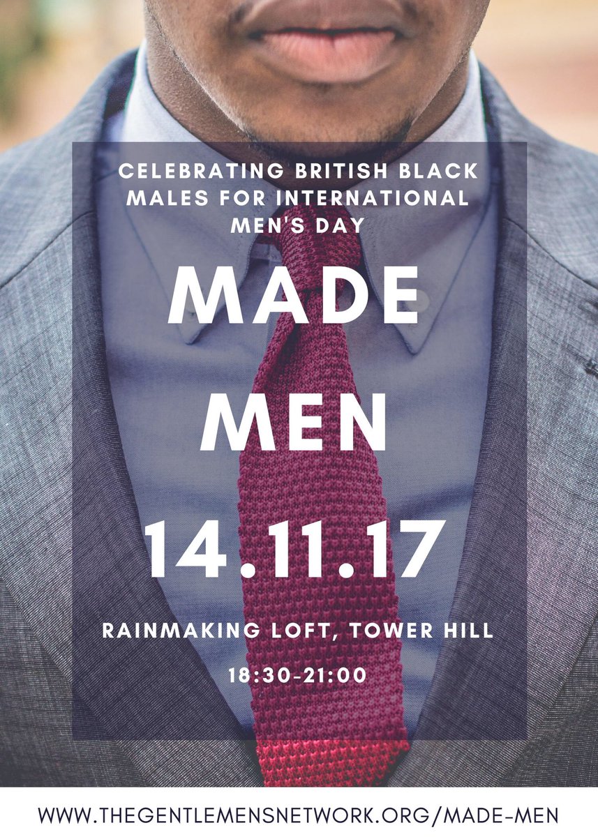 GentlemensNet's tweet image. Celebrate International Men’s Day at #TGNMadeMen 

Tickets: eventbrite.co.uk/e/made-men-int…  

#FromBoyToManToGentleman #TGN